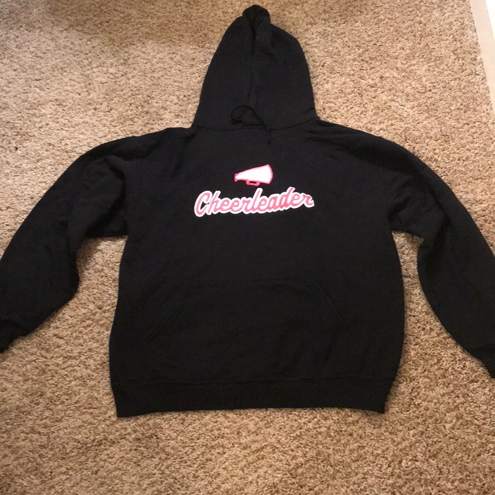 Black and pink cheerleader hoodie size medium